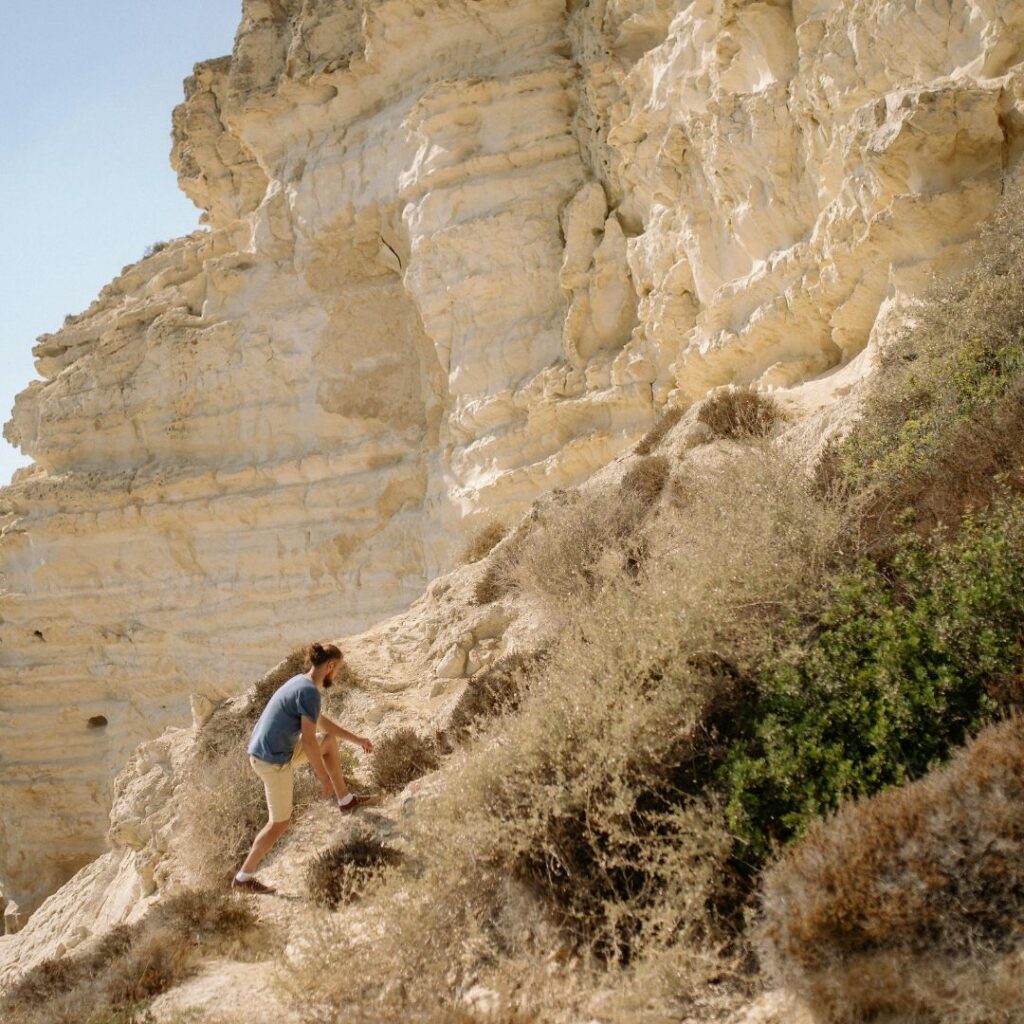 Exploring Rocky Cliffs